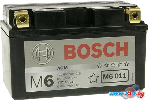 Мотоциклетный аккумулятор Bosch M6 YTZ10S-4/YTZ10S-BS 508 901 015 (8 А·ч) в Гомеле