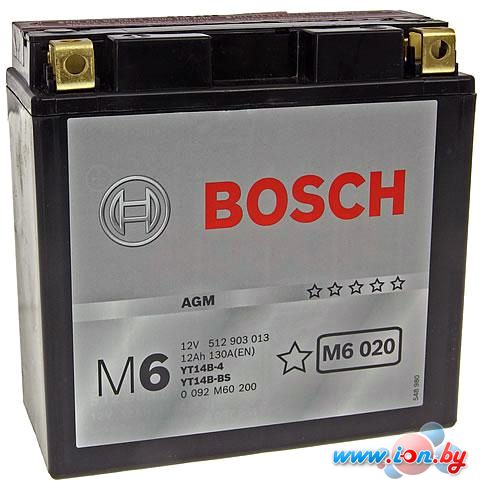 Мотоциклетный аккумулятор Bosch M6 YT14B-4/YT14B-BS 512 903 013 (12 А·ч) в Бресте