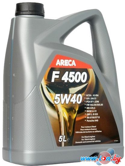 Моторное масло Areca F4500 5W-40 5л [11452] в Бресте