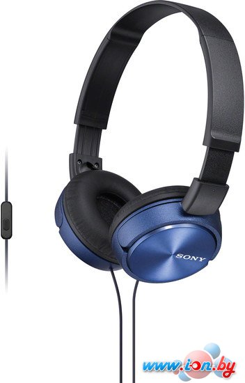 Наушники с микрофоном Sony MDR-ZX310AP (синий) в Гомеле