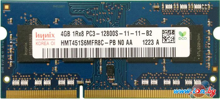 Оперативная память Hynix 4GB DDR3 SODIMM PC3-12800 [HMT451S6MFR8C-PB] в Могилёве