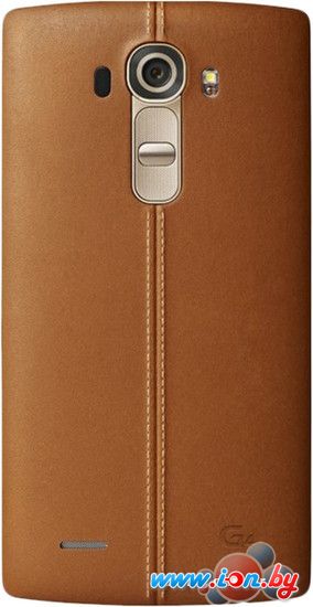 Чехол LG Genuine Leather Back для LG G4 (коричневый) в Минске