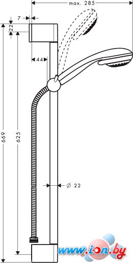 Душевой гарнитур Hansgrohe Crometta 85 (27767000) в Гомеле