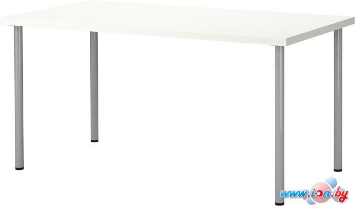 Письменный стол Ikea Линнмон/Адильс (белый/серебристый) [192.472.52] в Витебске