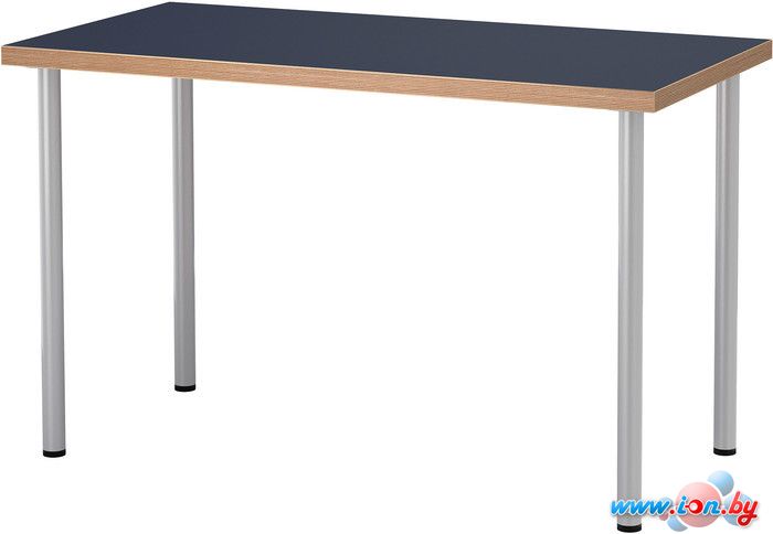 Письменный стол Ikea Линнмон/Адильс (синий/серебристый) [092.141.86] в Витебске