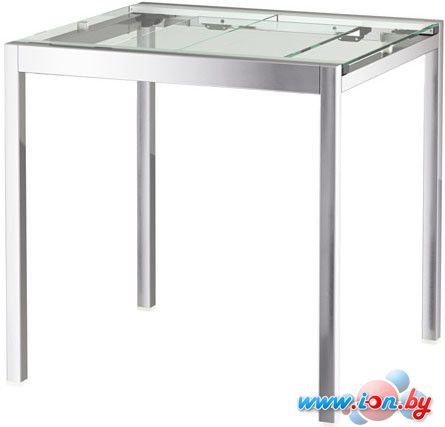 Обеденный стол Ikea Гливарп (стекло/хром) [203.639.76] в Витебске