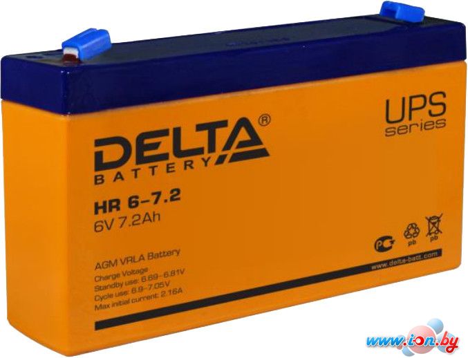 Аккумулятор для ИБП Delta HR 6-7.2 (6В/7.2 А·ч) в Гомеле