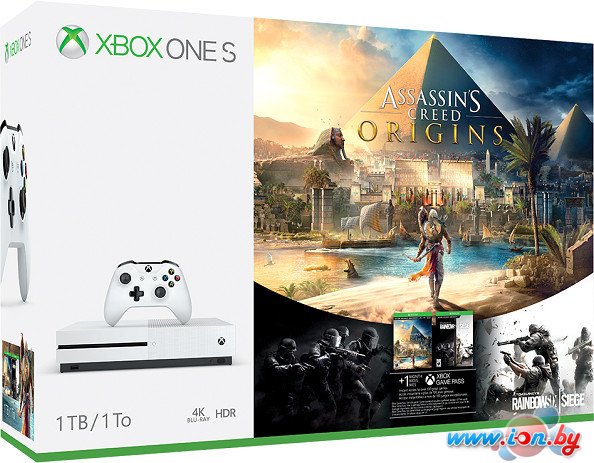 Игровая приставка Microsoft Xbox One S Assassins Creed: Истоки 1TB в Минске