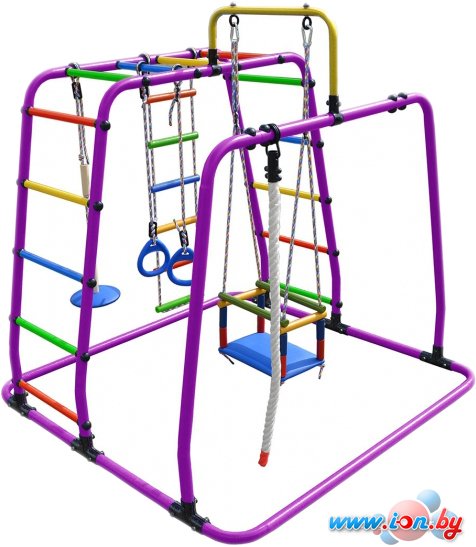 Детский спортивный комплекс Формула здоровья Игрунок Т плюс фиолетовый-радуга в Бресте