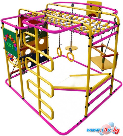 Детский спортивный комплекс Формула здоровья Мурзилка-S розовый-радуга в Гомеле