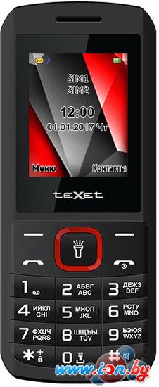 Мобильный телефон TeXet TM-127 (черный-красный) в Бресте