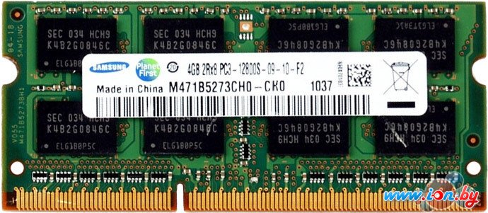 Оперативная память Samsung 8GB DDR3 SODIMM PC3-12800 [M471B1G73QH0-YK0] в Могилёве