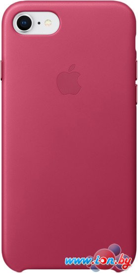 Чехол Apple Leather Case для iPhone 8 / 7 Pink Fuchsia в Минске