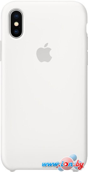 Чехол Apple Silicone Case для iPhone X White в Бресте