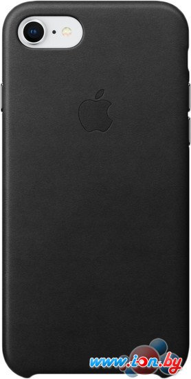Чехол Apple Leather Case для iPhone 8 / 7 Black в Минске