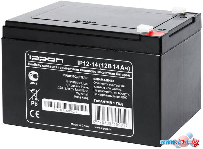 Аккумулятор для ИБП IPPON IP12-14 (12В/14 А·ч) в Бресте