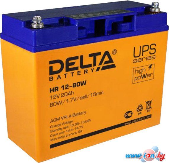 Аккумулятор для ИБП Delta HR 12-80W (12В/20 А·ч) в Гомеле