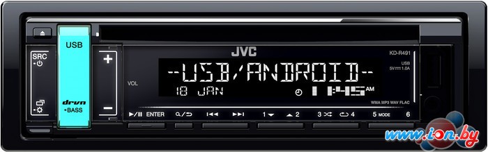 CD/MP3-магнитола JVC KD-R491 в Бресте