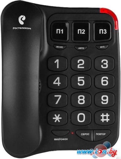 Проводной телефон TeXet TX-214 (черный) в Минске