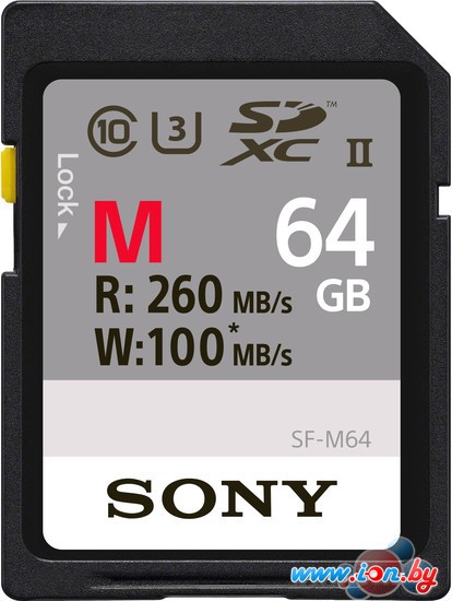 Карта памяти Sony SDXC SF-M Series UHS-II 64GB в Бресте