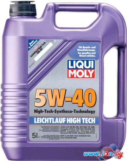 Моторное масло Liqui Moly Leichtlauf High Tech 5W-40 5л в Гомеле