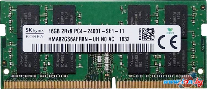 Оперативная память Hynix 16GB DDR4 SODIMM PC4-19200 HMA82GS6AFR8N-UHN0 в Могилёве
