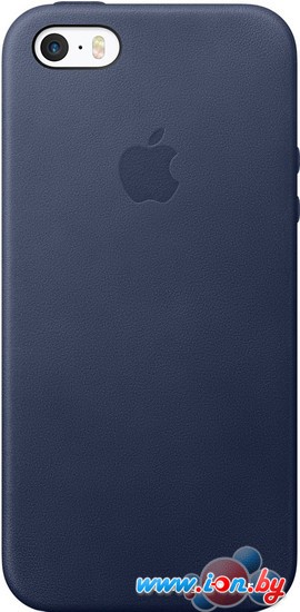 Чехол Apple Leather Case для iPhone SE Midnight Blue [MMHG2ZM/A] в Могилёве