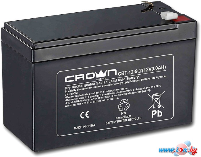 Аккумулятор для ИБП CrownMicro CBT-12-9.2 (12В/9.2 А·ч) в Бресте