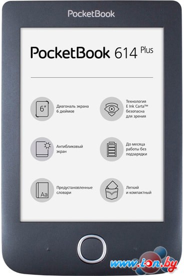Электронная книга PocketBook 614 Plus (черный) в Минске