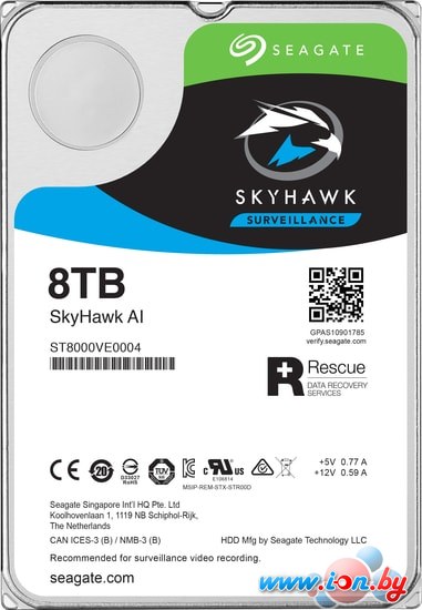 Жесткий диск Seagate SkyHawk AI 8TB ST8000VE0004 в Могилёве