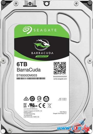 Жесткий диск Seagate BarraCuda 6TB ST6000DM003 в Бресте