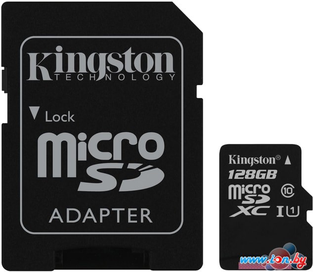 Карта памяти Kingston Canvas Select SDCS/128GB microSDXC 128GB (с адаптером) в Бресте