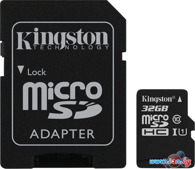 Карта памяти Kingston Canvas Select SDCS/32GB microSDHC 32GB (с адаптером) в Бресте
