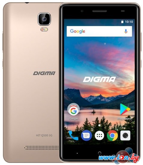 Смартфон Digma Hit Q500 3G (золотистый) в Бресте