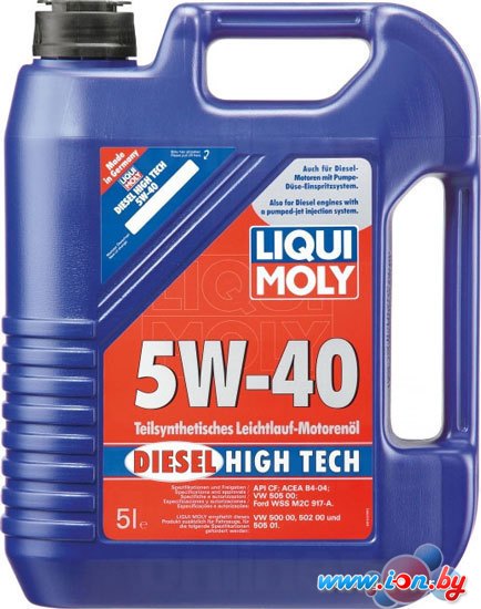 Моторное масло Liqui Moly Diesel High Tech 5W-40 5л в Витебске