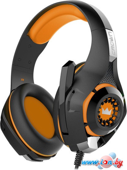 Наушники с микрофоном CrownMicro CMGH-102T USB (оранжевый) в Могилёве