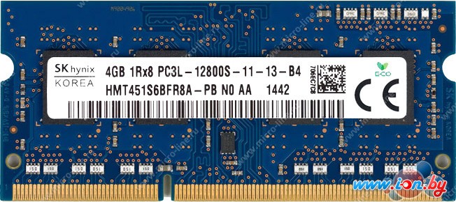 Оперативная память Hynix 4GB DDR3 SO-DIMM PC4-12800 [HMT451S6DFR8A-PB] в Могилёве