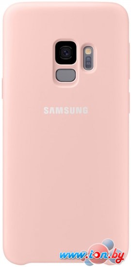Чехол Samsung Silicone Cover для Samsung Galaxy S9 (розовый) в Бресте