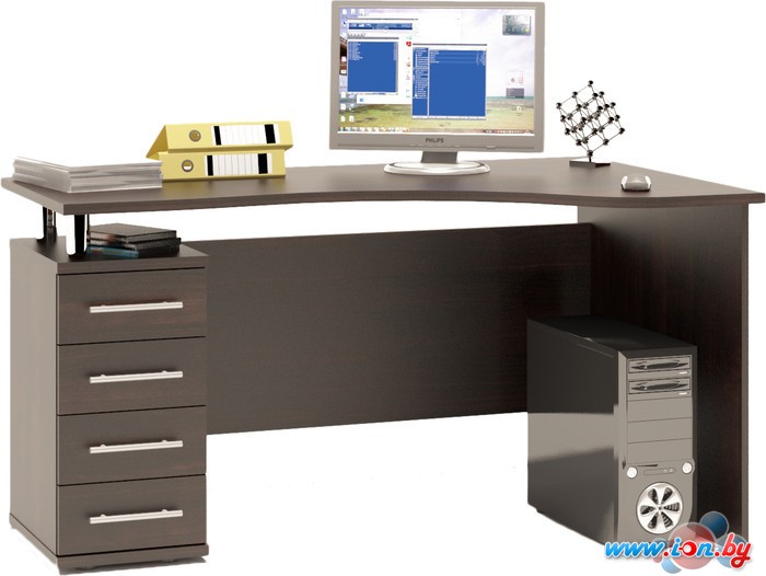 Компьютерный стол Сокол КСТ-104.1 левый (венге) в Бресте