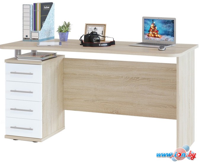 Письменный стол Сокол КСТ-105.1 (дуб сонома/белый) в Гомеле