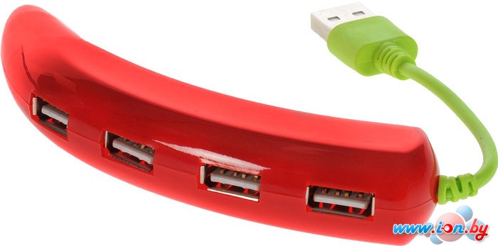 USB-хаб Konoos UK-43 Перчик (красный) в Гомеле