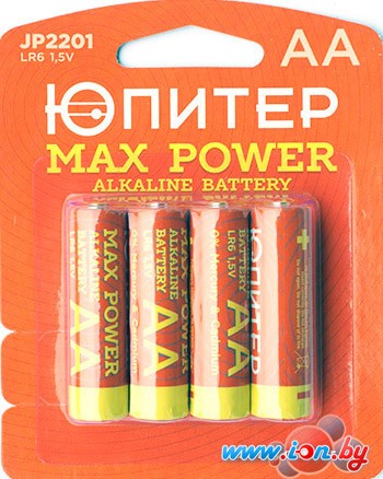 Батарейки Юпитер Max Power AA 4 шт.[JP2201] в Бресте
