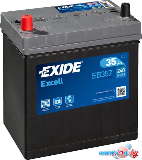Автомобильный аккумулятор Exide Excell EB357 (35 А/ч) в Бресте
