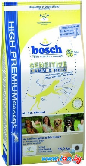Корм для собак Bosch Sensitive Lamb & Rice 15 кг в Минске