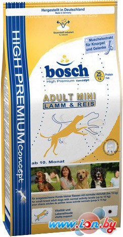 Корм для собак Bosch Mini Adult Lamb & Rice 1 кг в Минске