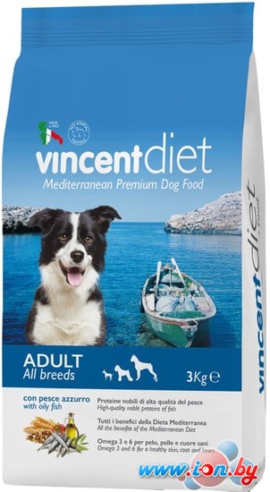Корм для собак Vincent Diet Adult Oily Fish 15 кг в Могилёве