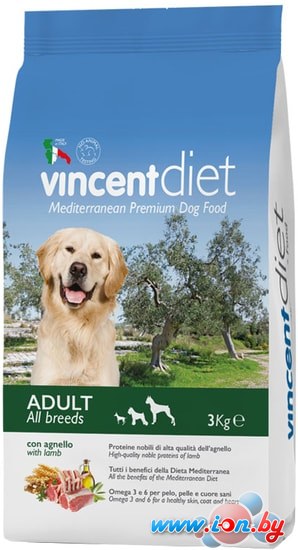 Корм для собак Vincent Diet Adult Lamb 15 кг в Гомеле