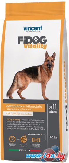 Корм для собак Vincent Fidog Vitality 20 кг в Витебске