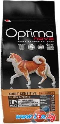 Корм для собак Optimanova Adult Sensitive Salmon & Potato 12 кг в Витебске