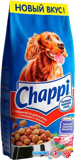 Корм для собак Chappi с говядиной по-домашнему с овощами и травами 15 кг в Минске